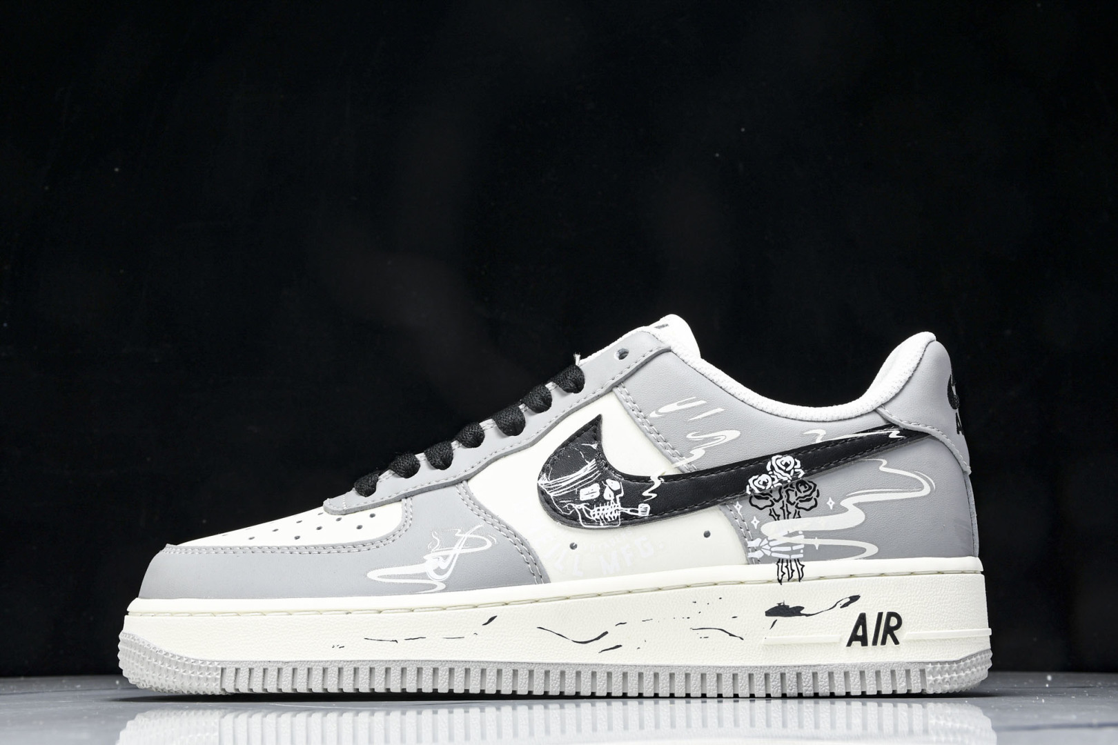 NK Air Force 1'07 Low Quit Smoking 戒烟骷髅 空军一号定制低帮板鞋 D