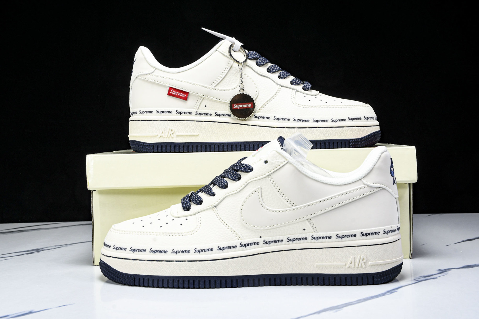 NK Air Force 1'07 Low Supreme联名 米蓝弹幕 空军一号低帮休闲板鞋 XX31