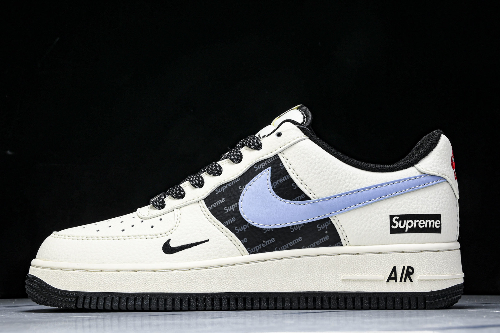 NK Air Force 1'07 Low Supreme联名 米蓝灰英文 空军一号低帮休闲板鞋 ZH2