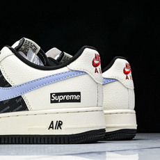 NK Air Force 1'07 Low Supreme联名 米蓝灰英文 空军一号低帮休闲板鞋 ZH2 NK Air Force 1'07 Low Supreme联名 米蓝灰英文 空军一号低帮休闲板鞋 ZH2