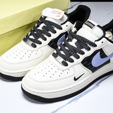 NK Air Force 1'07 Low Supreme联名 米蓝灰英文 空军一号低帮休闲板鞋 ZH2 NK Air Force 1'07 Low Supreme联名 米蓝灰英文 空军一号低帮休闲板鞋 ZH2