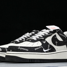 NK Air Force 1'07 Low Sup联名 黑牛仔小白勾 空军一号低帮休闲板鞋 LW9279 NK Air Force 1'07 Low Sup联名 黑牛仔小白勾 空军一号低帮休闲板鞋 LW9279