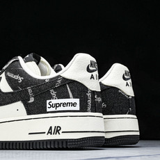 NK Air Force 1'07 Low Sup联名 黑牛仔小白勾 空军一号低帮休闲板鞋 LW9279 NK Air Force 1'07 Low Sup联名 黑牛仔小白勾 空军一号低帮休闲板鞋 LW9279