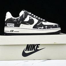 NK Air Force 1'07 Low Sup联名 黑牛仔小白勾 空军一号低帮休闲板鞋 LW9279 NK Air Force 1'07 Low Sup联名 黑牛仔小白勾 空军一号低帮休闲板鞋 LW9279