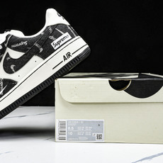 NK Air Force 1'07 Low Sup联名 黑牛仔小白勾 空军一号低帮休闲板鞋 LW9279 NK Air Force 1'07 Low Sup联名 黑牛仔小白勾 空军一号低帮休闲板鞋 LW9279
