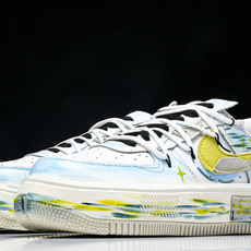 NK Air Force 1'07 Low Y B Stars 手绘涂鸦 黄蓝星星 空军一号低帮休闲板鞋 NK Air Force 1'07 Low Y B Stars 手绘涂鸦 黄蓝星星 空军一号低帮休闲板鞋