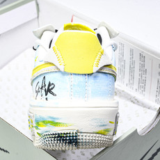 NK Air Force 1'07 Low Y B Stars 手绘涂鸦 黄蓝星星 空军一号低帮休闲板鞋 NK Air Force 1'07 Low Y B Stars 手绘涂鸦 黄蓝星星 空军一号低帮休闲板鞋