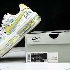 NK Air Force 1'07 Low Y B Stars 手绘涂鸦 黄蓝星星 空军一号低帮休闲板鞋 NK Air Force 1'07 Low Y B Stars 手绘涂鸦 黄蓝星星 空军一号低帮休闲板鞋