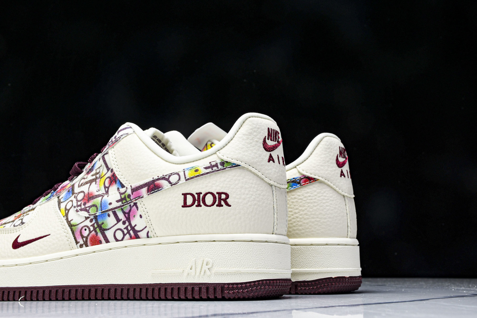 NK Air Force 1'07 Low 迪奥联名 彩色插花 空军一号低帮休闲板鞋 DF0188-06