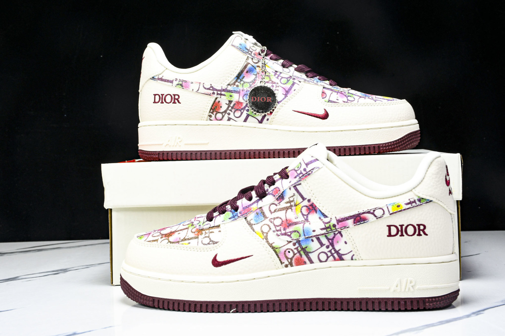 NK Air Force 1'07 Low 迪奥联名 彩色插花 空军一号低帮休闲板鞋 DF0188-06
