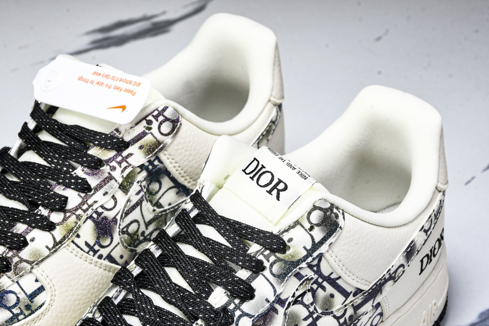 NK Air Force 1'07 Low 迪奥联名 灰色插花 空军一号低帮休闲板鞋 DF0188-06