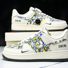 NK Air Force 1'07 Low 迪奥联名 米绿插花 空军一号低帮休闲板鞋 DF0188-06 NK Air Force 1'07 Low 迪奥联名 米绿插花 空军一号低帮休闲板鞋 DF0188-06