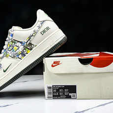 NK Air Force 1'07 Low 迪奥联名 米绿插花 空军一号低帮休闲板鞋 DF0188-06 NK Air Force 1'07 Low 迪奥联名 米绿插花 空军一号低帮休闲板鞋 DF0188-06