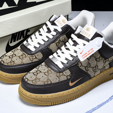 NK Air Force 1'07 Low 古驰联名 咖啡棕生胶 空军一号低帮休闲板鞋 LW9279-0 NK Air Force 1'07 Low 古驰联名 咖啡棕生胶 空军一号低帮休闲板鞋 LW9279-0