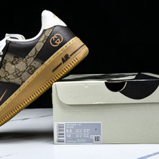 NK Air Force 1'07 Low 古驰联名 咖啡棕生胶 空军一号低帮休闲板鞋 LW9279-0 NK Air Force 1'07 Low 古驰联名 咖啡棕生胶 空军一号低帮休闲板鞋 LW9279-0