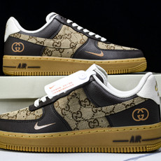NK Air Force 1'07 Low 古驰联名 咖啡棕生胶 空军一号低帮休闲板鞋 LW9279-0 NK Air Force 1'07 Low 古驰联名 咖啡棕生胶 空军一号低帮休闲板鞋 LW9279-0