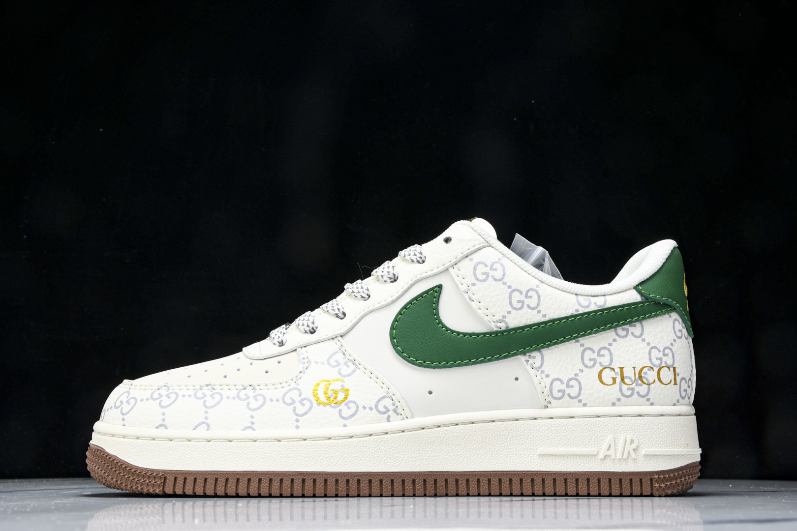 NK Air Force 1'07 Low 古驰联名 棕底绿勾 空军一号低帮休闲板鞋 JJ2508-71