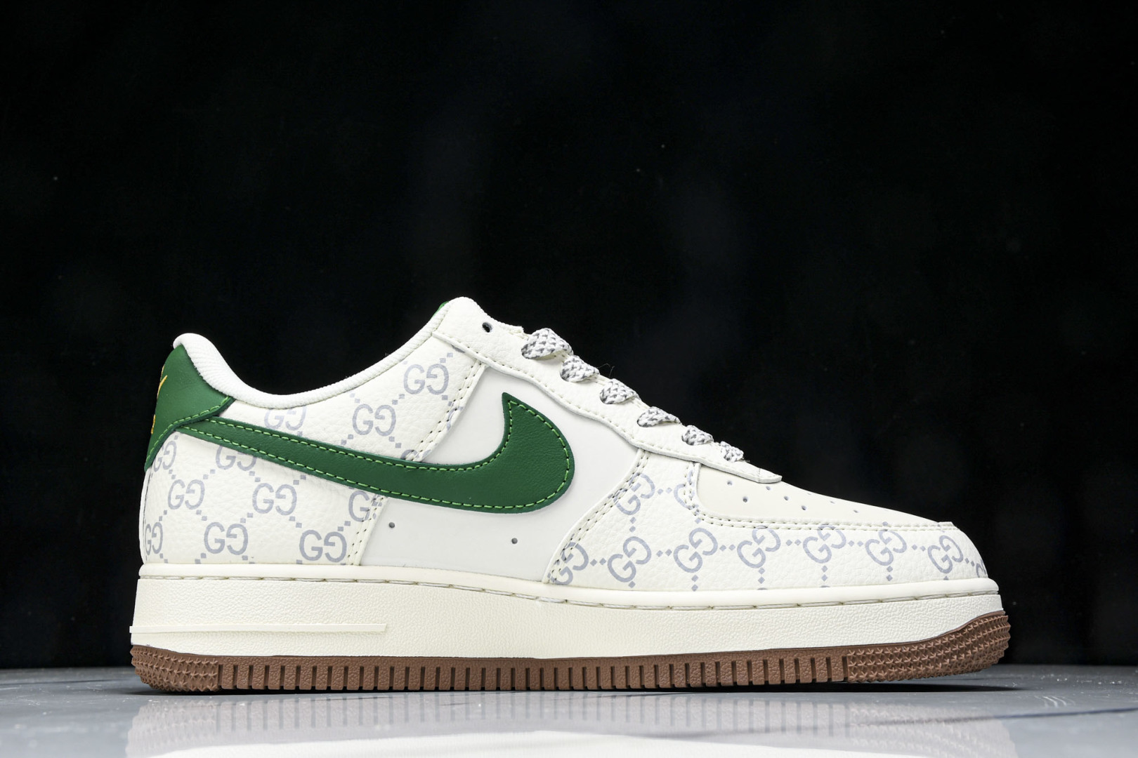 NK Air Force 1'07 Low 古驰联名 棕底绿勾 空军一号低帮休闲板鞋 JJ2508-71