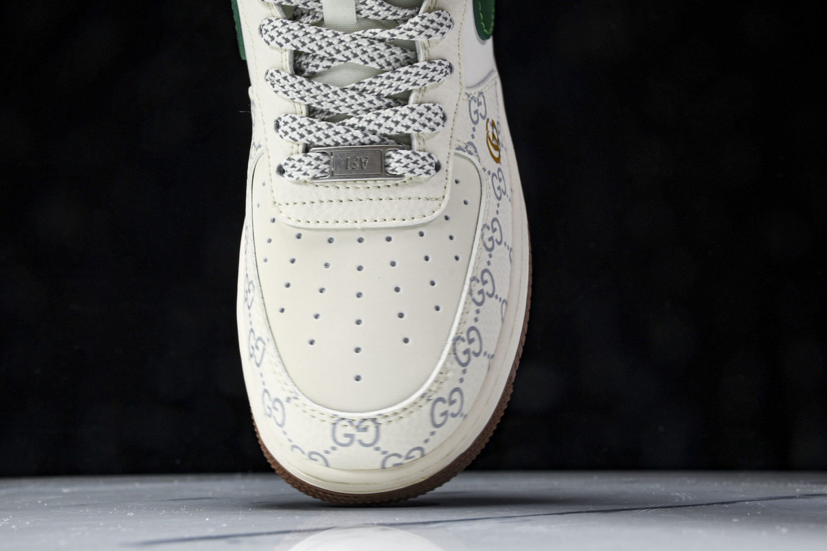 NK Air Force 1'07 Low 古驰联名 棕底绿勾 空军一号低帮休闲板鞋 JJ2508-71