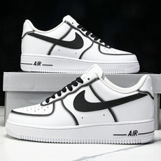 NK Air Force 1'07 Low 黑色边界 绿勾金绣 空军一号低帮休闲板鞋 ZH0316-07 NK Air Force 1'07 Low 黑色边界 绿勾金绣 空军一号低帮休闲板鞋 ZH0316-07