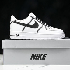 NK Air Force 1'07 Low 黑色边界 绿勾金绣 空军一号低帮休闲板鞋 ZH0316-07 NK Air Force 1'07 Low 黑色边界 绿勾金绣 空军一号低帮休闲板鞋 ZH0316-07