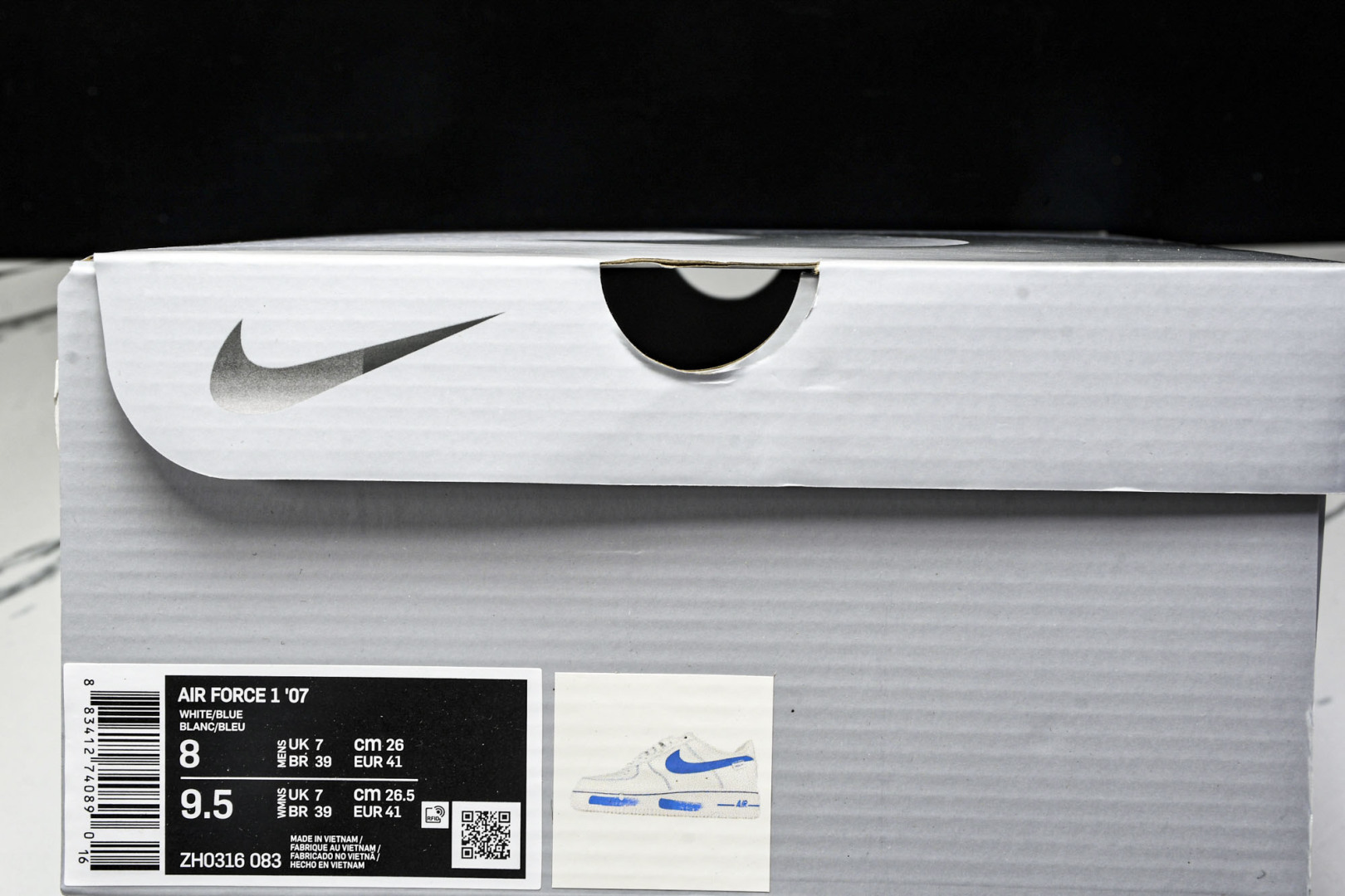 NK Air Force 1'07 Low 蓝色海洋 空军一号低帮休闲板鞋 ZH0316-083 尺寸3