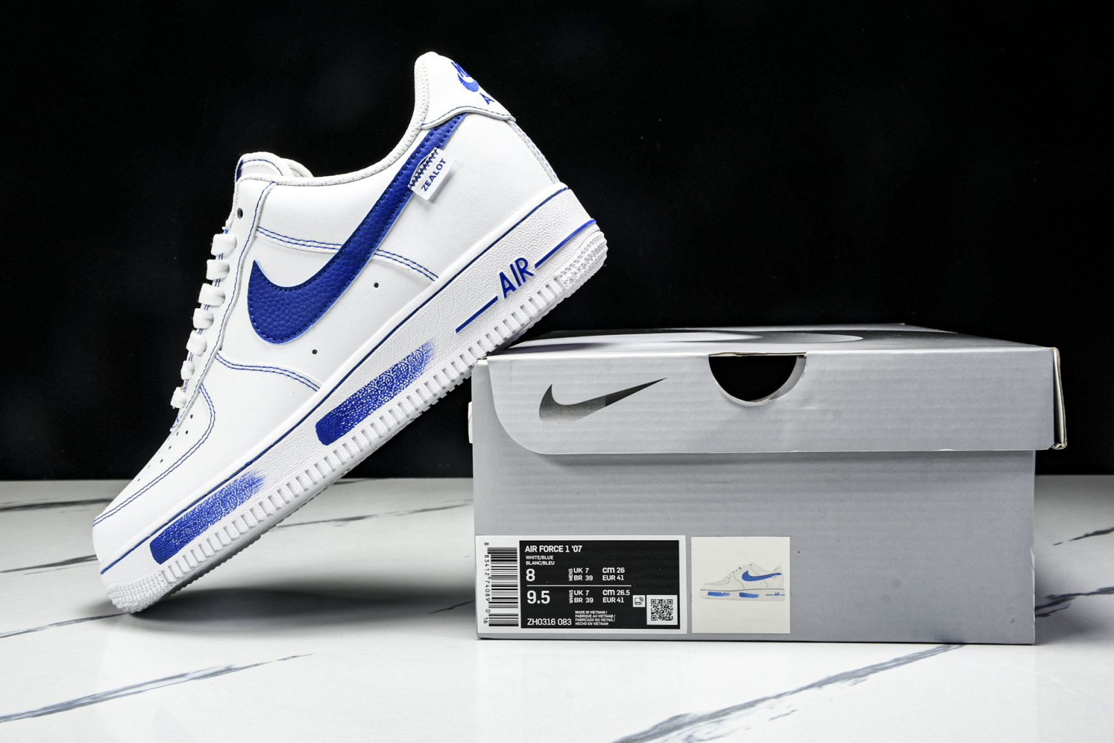 NK Air Force 1'07 Low 蓝色海洋 空军一号低帮休闲板鞋 ZH0316-083 尺寸3