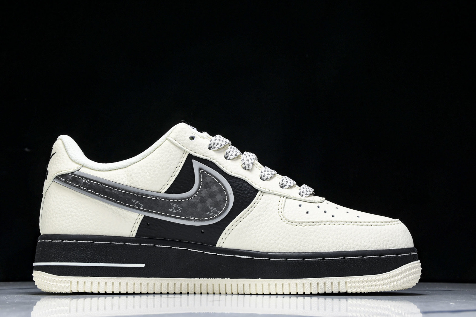 NK Air Force 1'07 Low 联名 双层米黑 空军一号低帮休闲板鞋 XX3168-206 