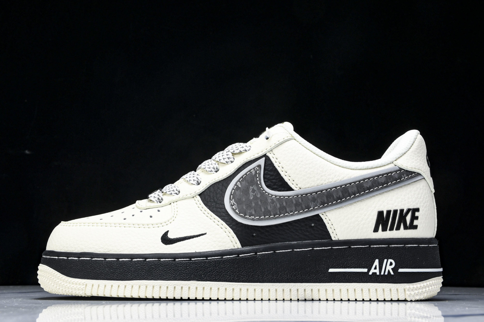 NK Air Force 1'07 Low 联名 双层米黑 空军一号低帮休闲板鞋 XX3168-206 
