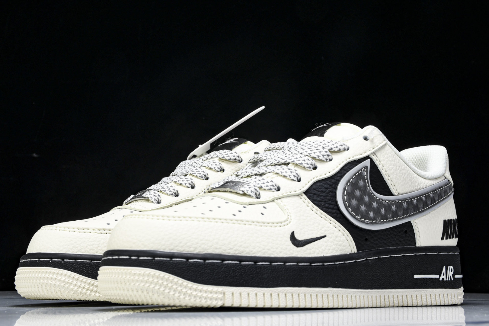 NK Air Force 1'07 Low 联名 双层米黑 空军一号低帮休闲板鞋 XX3168-206 
