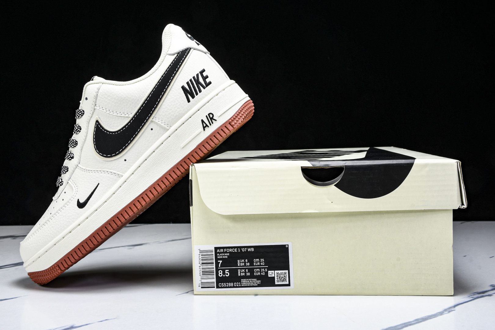 NK Air Force 1'07 Low 耐克联名 米黑生胶 空军一号低帮休闲运动板鞋 CS5288-