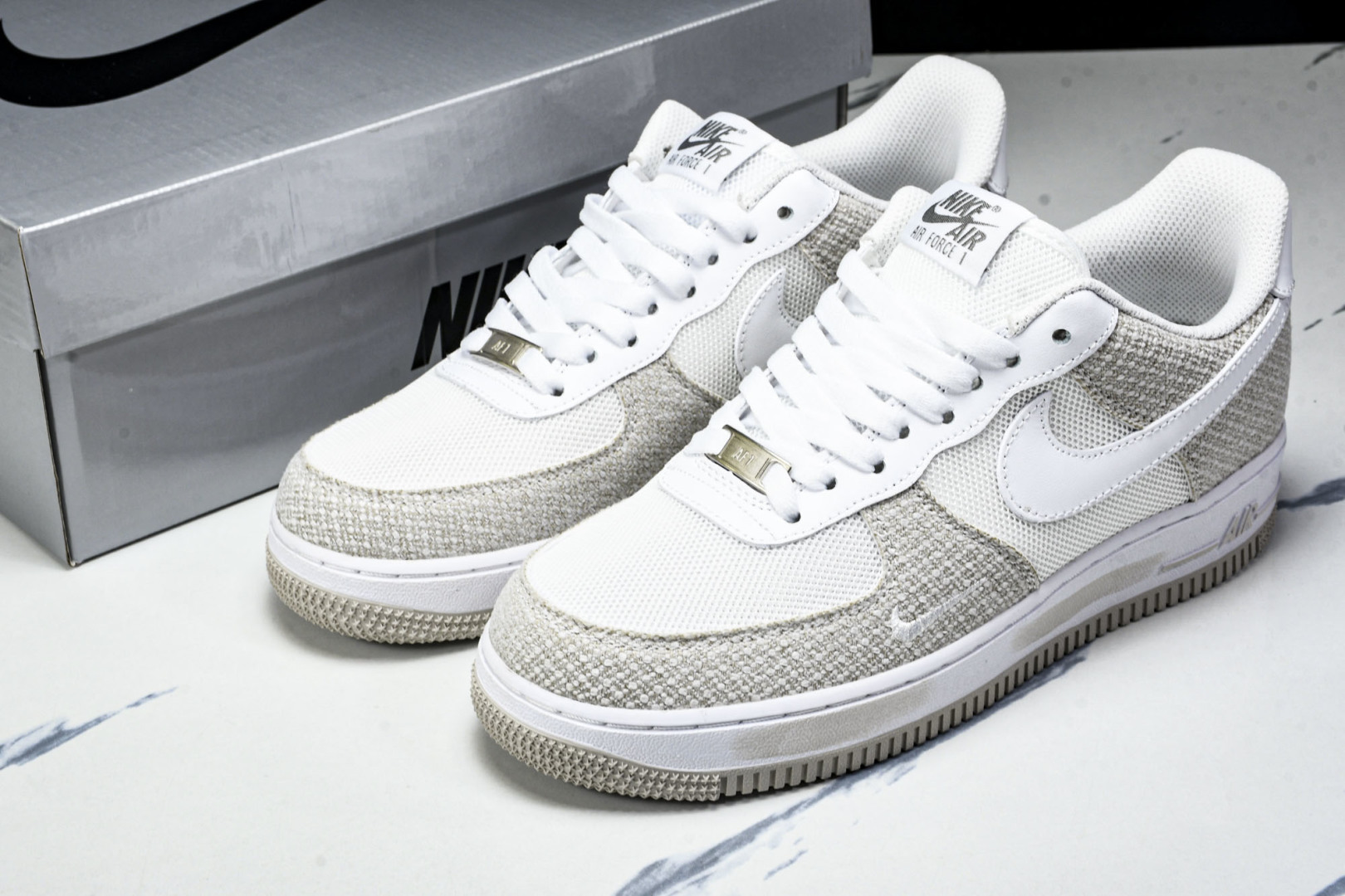 NK Air Force 1'07 Low 牛仔布小勾 空军一号低帮休闲板鞋 ZH0316-092 尺寸
