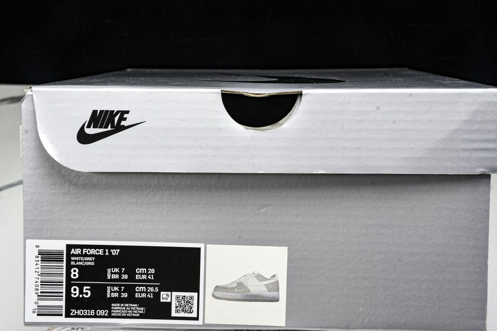 NK Air Force 1'07 Low 牛仔布小勾 空军一号低帮休闲板鞋 ZH0316-092 尺寸