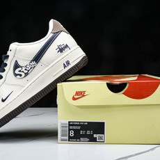 NK Air Force 1'07 Low 斯图西联名 卡通勾 空军一号低帮休闲板鞋 ZH2598-30 NK Air Force 1'07 Low 斯图西联名 卡通勾 空军一号低帮休闲板鞋 ZH2598-30