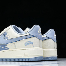 NK Air Force 1'07 Low 斯图西联名 蓝涂鸦 空军一号低帮休闲板鞋 KK1988-09 NK Air Force 1'07 Low 斯图西联名 蓝涂鸦 空军一号低帮休闲板鞋 KK1988-09