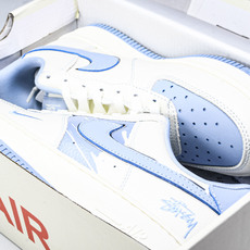 NK Air Force 1'07 Low 斯图西联名 蓝涂鸦 空军一号低帮休闲板鞋 KK1988-09 NK Air Force 1'07 Low 斯图西联名 蓝涂鸦 空军一号低帮休闲板鞋 KK1988-09