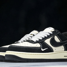 NK Air Force 1'07 Low 斯图西联名 米黑棉麻 空军一号低帮休闲板鞋 XX3168-1 NK Air Force 1'07 Low 斯图西联名 米黑棉麻 空军一号低帮休闲板鞋 XX3168-1