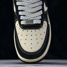 NK Air Force 1'07 Low 斯图西联名 米黑棉麻 空军一号低帮休闲板鞋 XX3168-1 NK Air Force 1'07 Low 斯图西联名 米黑棉麻 空军一号低帮休闲板鞋 XX3168-1