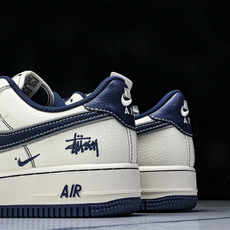 NK Air Force 1'07 Low 斯图西联名 深蓝小三勾 空军一号低帮休闲板鞋 HH7518- NK Air Force 1'07 Low 斯图西联名 深蓝小三勾 空军一号低帮休闲板鞋 HH7518-