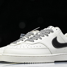 NK Court Vision 1 LOW 低帮 板鞋 “斯图西——双拼米黑” 运动鞋 休闲鞋 CS52 NK Court Vision 1 LOW 低帮 板鞋 “斯图西——双拼米黑” 运动鞋 休闲鞋 CS52