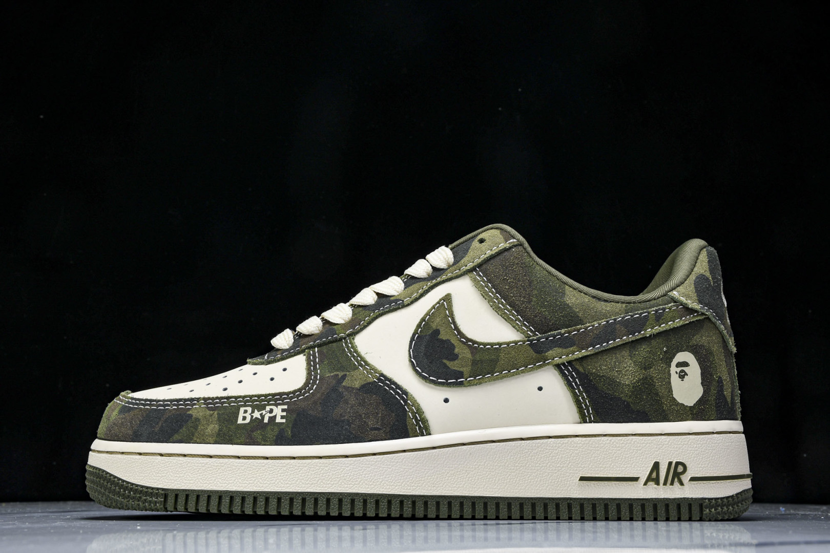  Nk Air Force 1'07 Low Bape联名-丛林迷彩 空军一号 低帮休闲板鞋 CH633