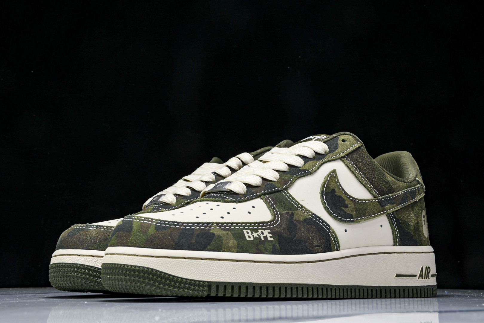  Nk Air Force 1'07 Low Bape联名-丛林迷彩 空军一号 低帮休闲板鞋 CH633