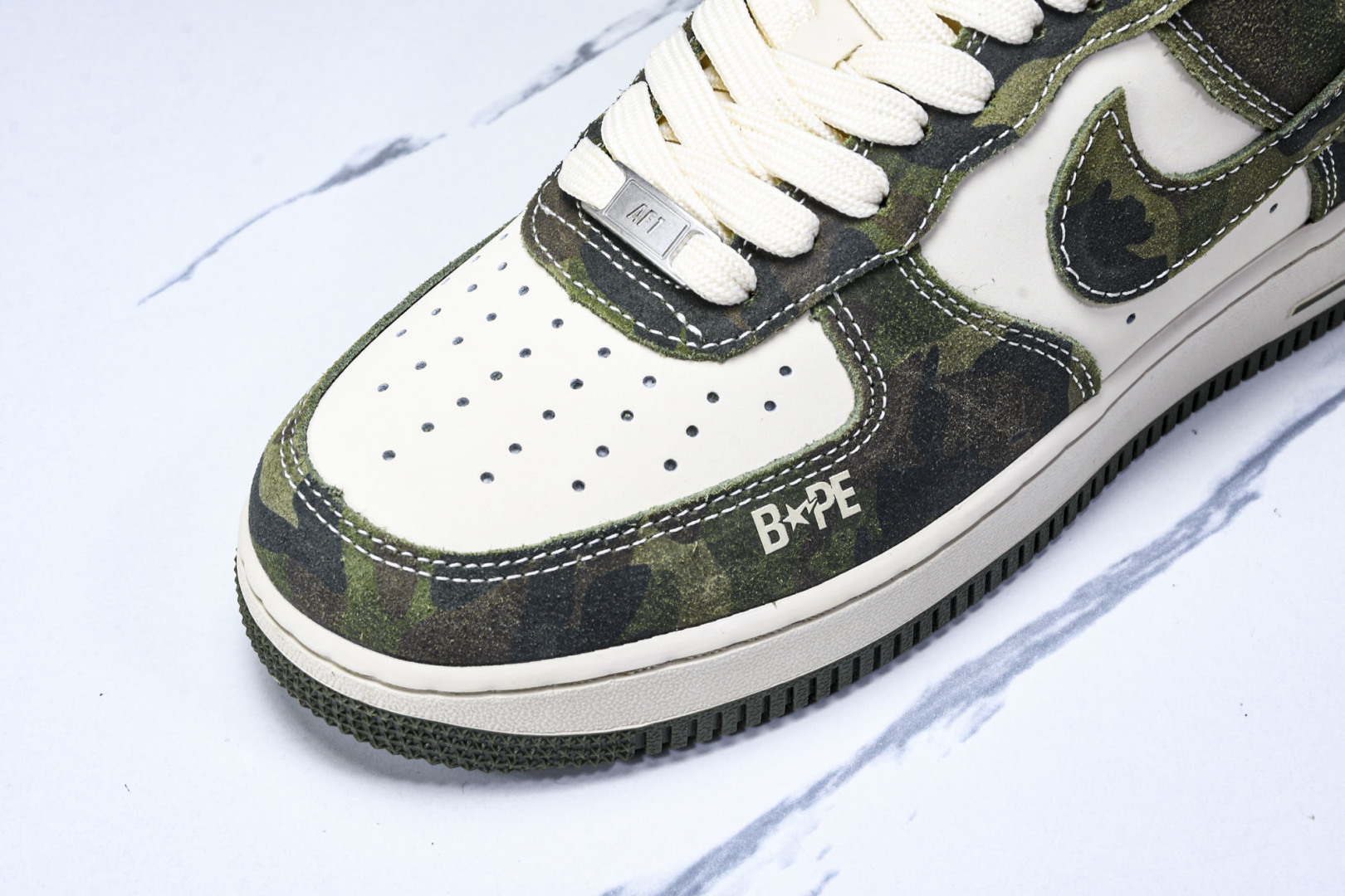  Nk Air Force 1'07 Low Bape联名-丛林迷彩 空军一号 低帮休闲板鞋 CH633