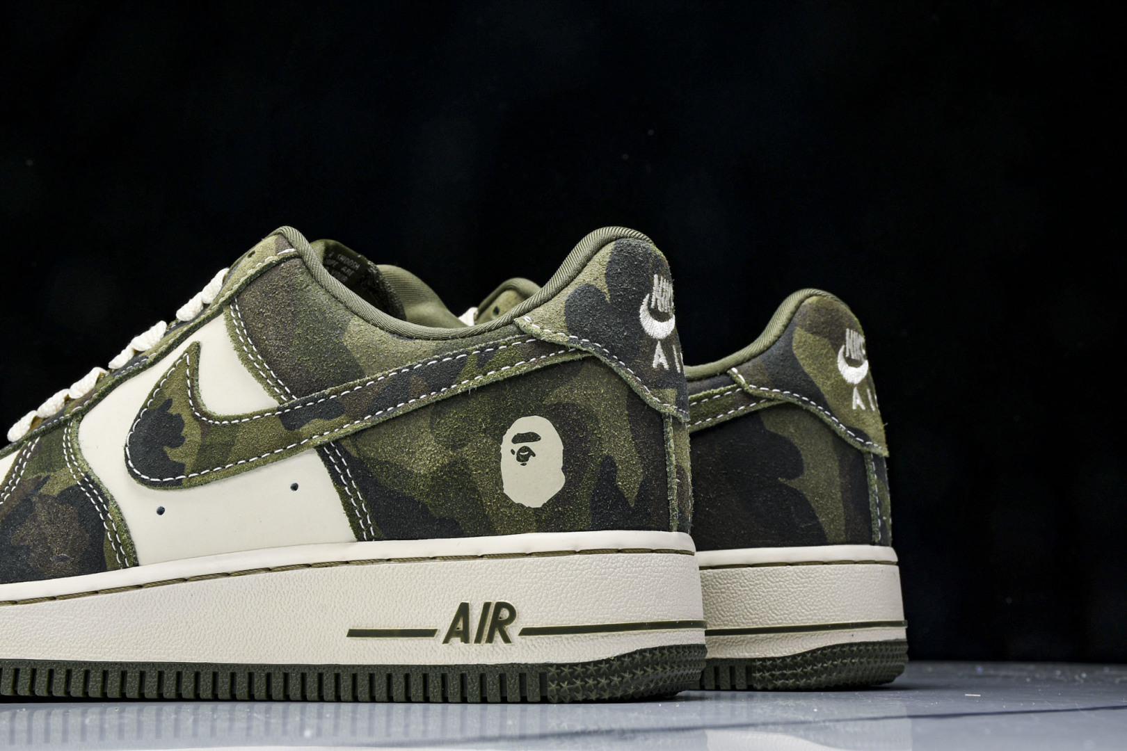 Nk Air Force 1'07 Low Bape联名-丛林迷彩 空军一号 低帮休闲板鞋 CH633