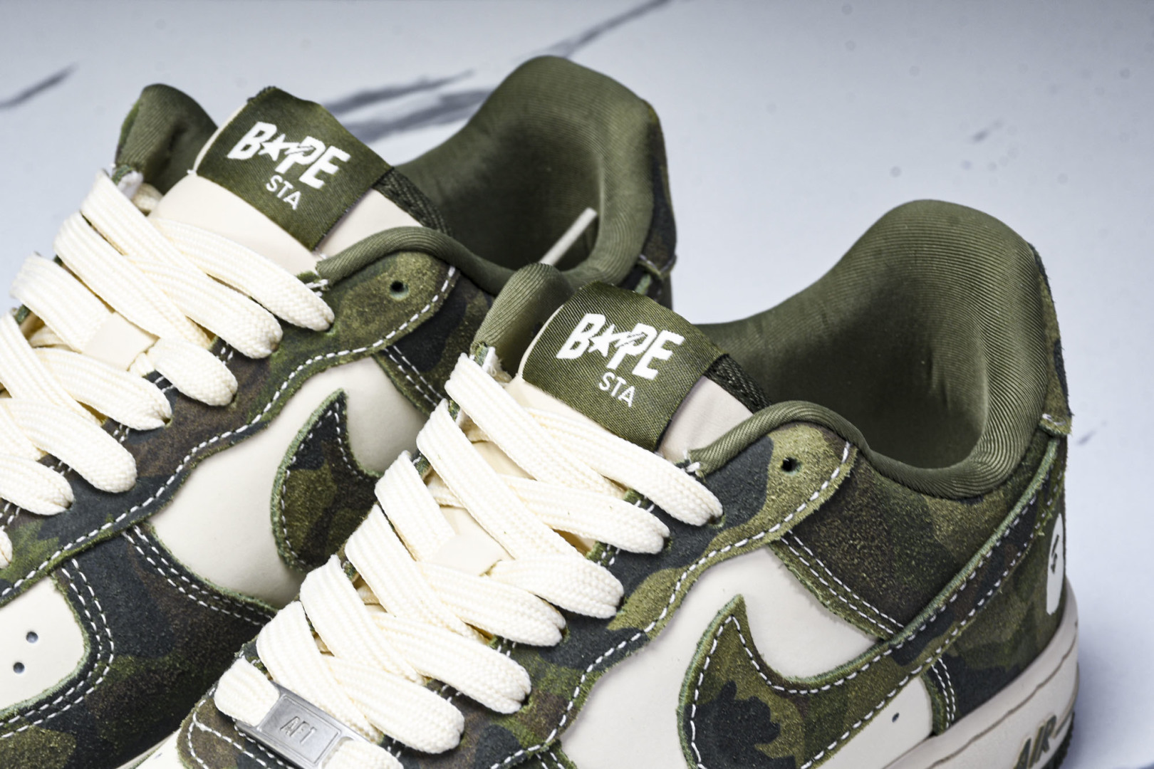  Nk Air Force 1'07 Low Bape联名-丛林迷彩 空军一号 低帮休闲板鞋 CH633