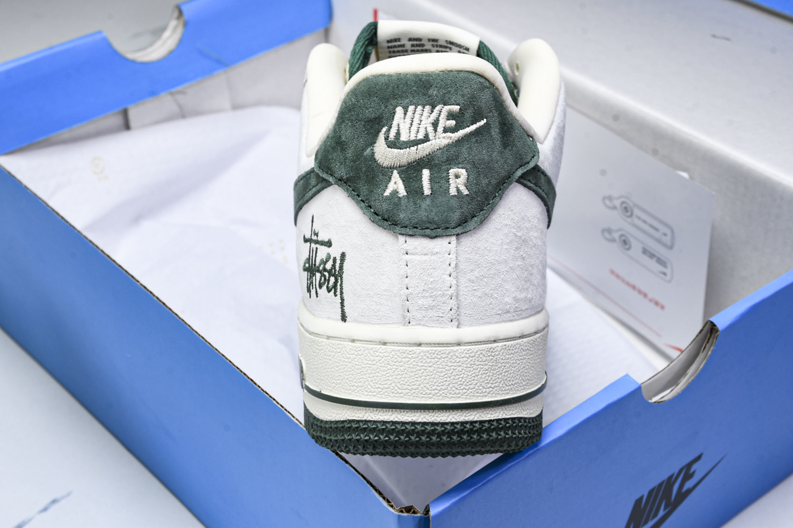  Nk Air Force 1'07 Low 斯图西联名 英文绿翻毛勾 空军一号低帮休闲板鞋 CH633