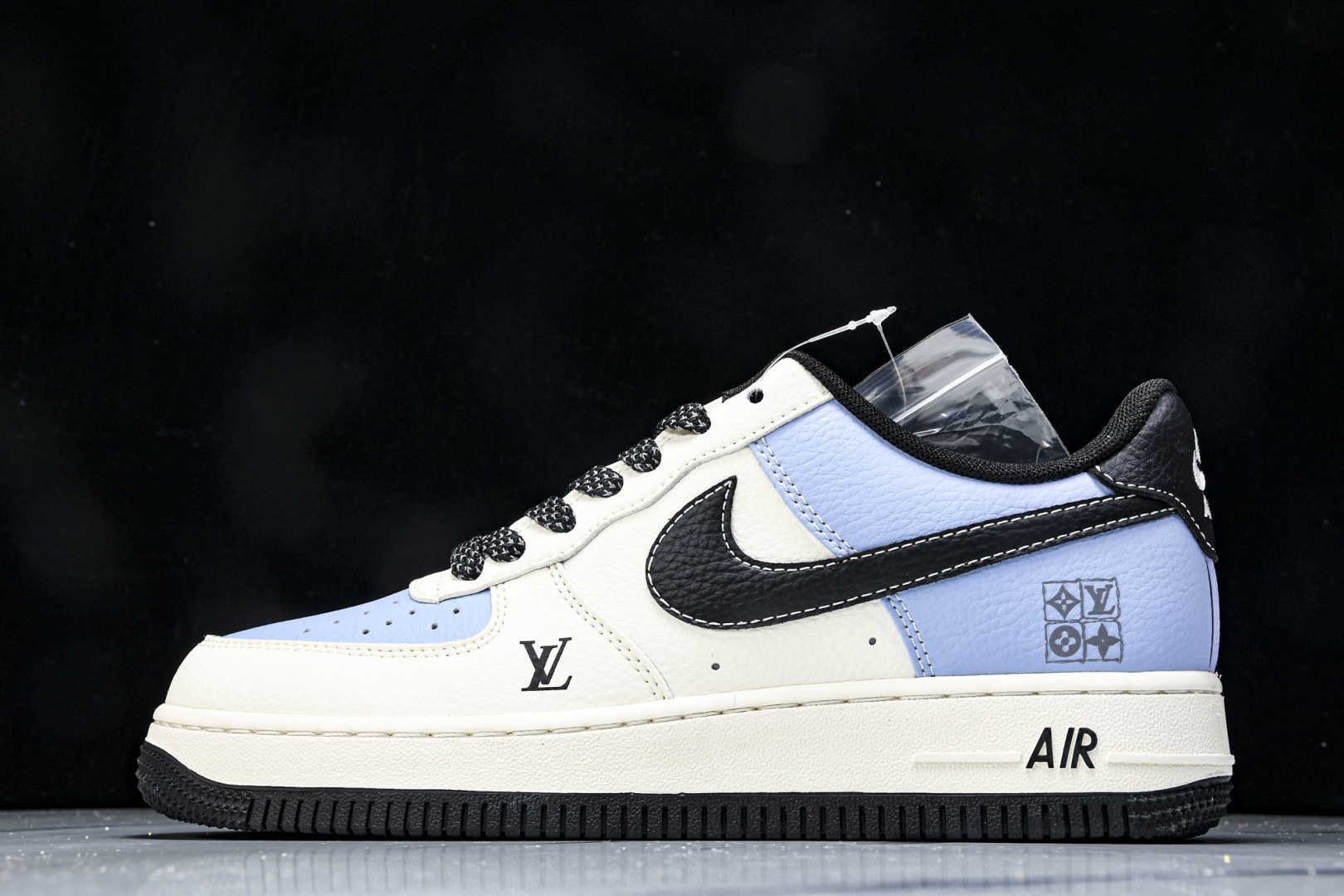  NK Air Air Force 1'07 Low LV联名 黑水蓝 空军一号低帮休闲板鞋 JJ250