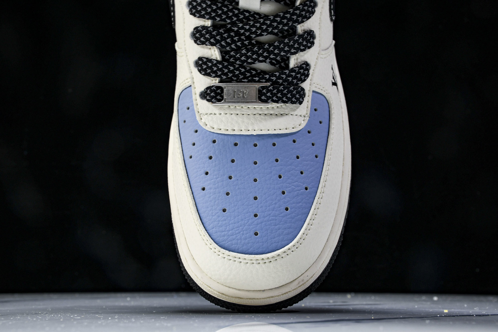  NK Air Air Force 1'07 Low LV联名 黑水蓝 空军一号低帮休闲板鞋 JJ250