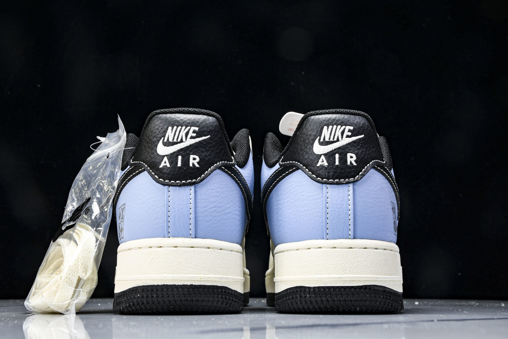 NK Air Air Force 1'07 Low LV联名 黑水蓝 空军一号低帮休闲板鞋 JJ250
