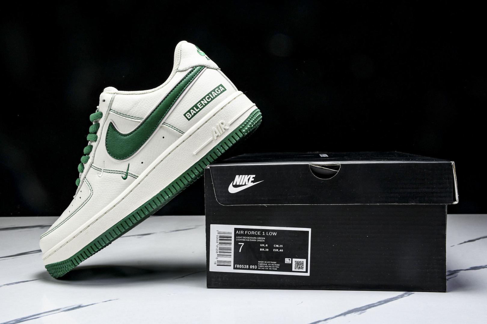  NK Air Air Force 1'07 Low LV联名 绿牛仔 空军一号低帮休闲板鞋 SC920